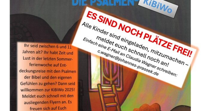 KINDER-BIBELWOCHE der Pfarrei 25. bis 29. August 2025 in Farmsen